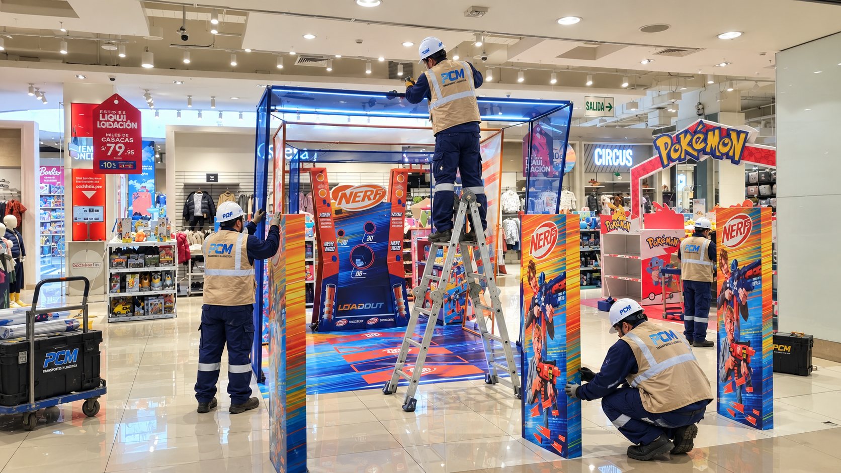 Implementación de stand promocional NERF por PCM
